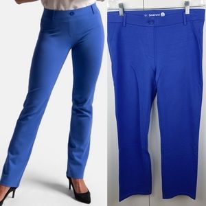 Betabrand Royal Blue Straight Leg Trousers